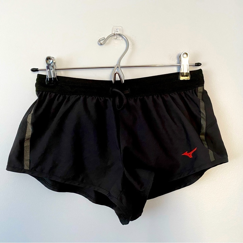 Mizuno Black Running Shorts Womens Size XS Japan Engineered Workout Shorts